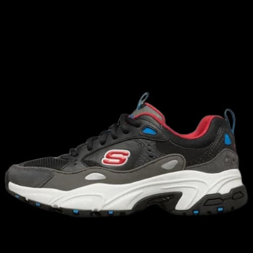 Skechers Stamina Sports Shoes Black/White/Red (Women's)
