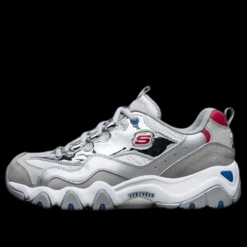 Skechers D'lites 2.0 Sports Shoes Silver/Grey/White (Women's)