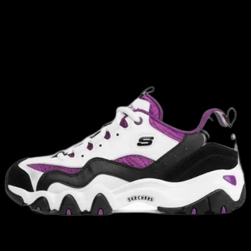 Skechers D'lites 2.0 Sports Shoes White/Purple/Black (Women's)