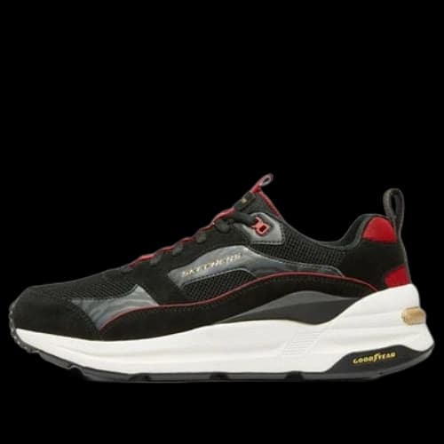 Skechers Sport Casual Shoes 'Black Grey Red'