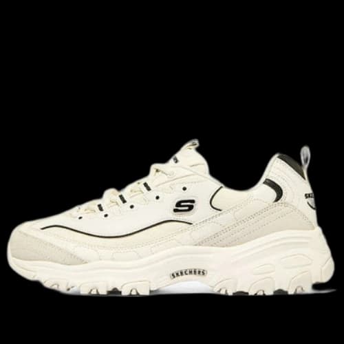 Skechers D'Lites 1.0 'Creamwhite Black'