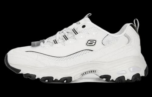 Skechers D'LITES 'White Black'