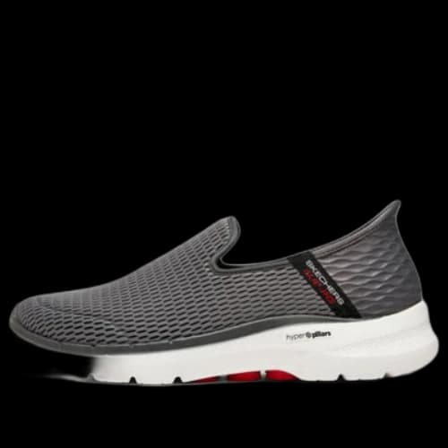 Skechers Go Walk 6 Shoes 'Grey Red White'