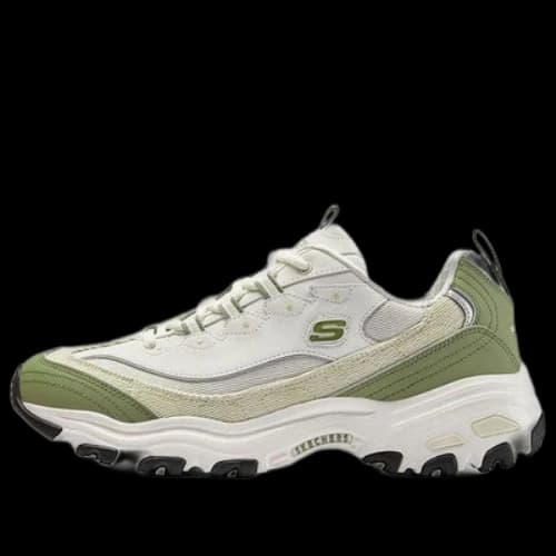 Skechers D'Lites Varsity Spirit Sneaker 'White Beige Green'