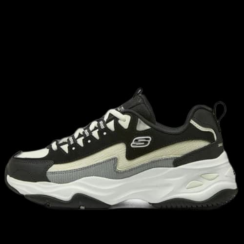 Skechers D'Lites 4.0 Shoes 'Black Beige Green'