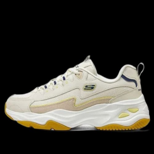 Skechers D'Lites 4.0 Shoes 'Beige Yellow'