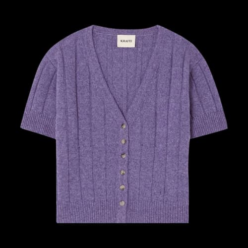 Khaite Maryam Cardigan 'Amethyst'