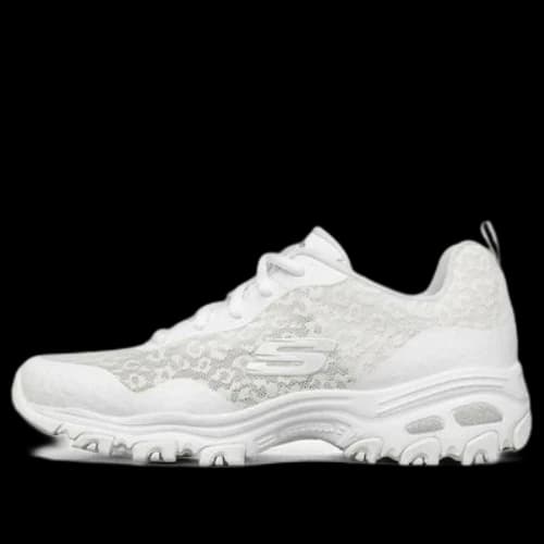 Skechers D'Lites 1.0 Fashion Low Chunky Shoes White (Women's)
