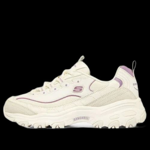 Skechers D'Lites 'Creamwhite Purple' (Women's)