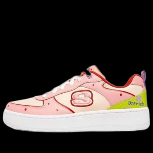 Skechers x Spongebob Sport Court 92 'Pink Green White' (Women's)