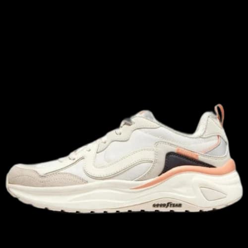 Skechers Dlites Wave Shoes 'White Black Orange' (Women's)