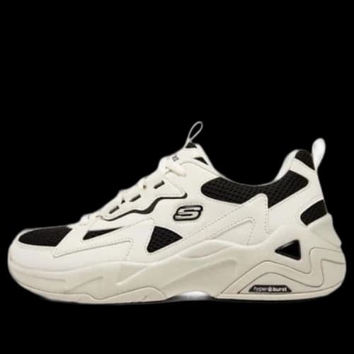 Skechers D'LITES Hyper Burst 'Cream Black' (Women's)