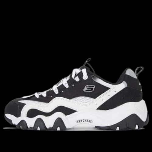 Skechers Sport D'Lites 2.0 Shoes 'Black White' (Women's)
