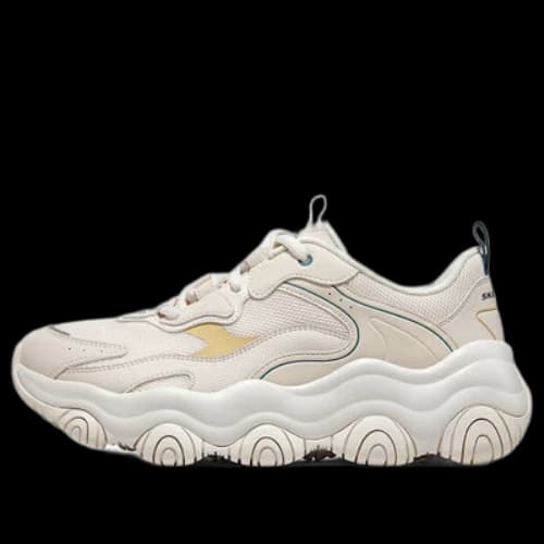 Skechers Old School Running Shoes D'lites 'Beige White' (Women's)