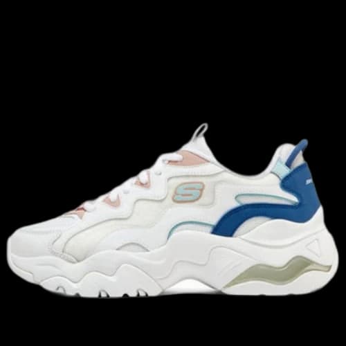 Skechers DLites 3-High Alert Shoes 'White Blue' (Women's)