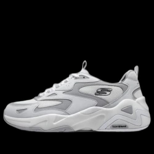 Skechers DLites Hyper Burst Sneaker 'Grey White' (Women's)