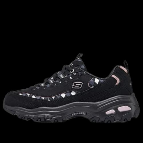 Skechers Sport D'Lites Fancy Leopard 10 'Black Pink' (Women's)