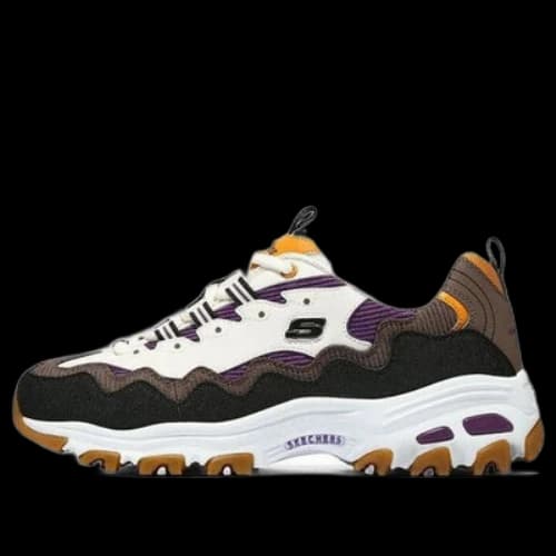 Skechers D'lites 1.0 'White Black Brown' (Women's)