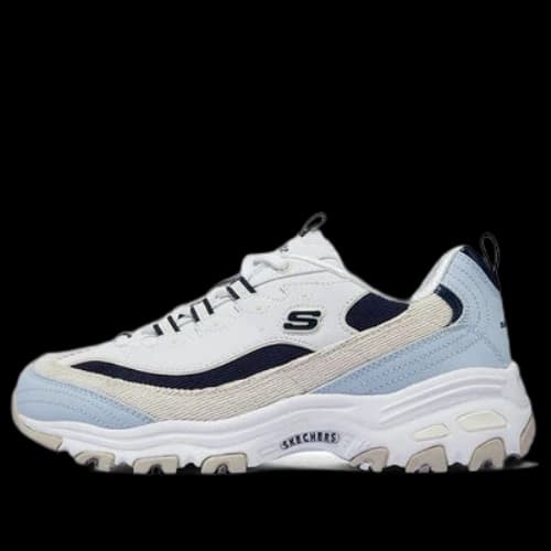 Skechers D'Lites Varsity Spirit Shoes 'White Blue Black' (Women's)