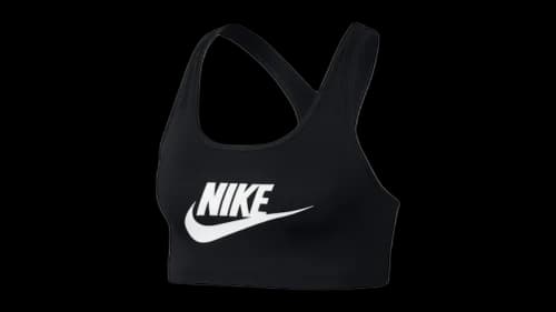 Nike Women's Swoosh Logo Training Sports Bra Black
