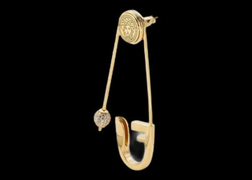 Fendi Fendace Versace By Fendi Single Earring Gold