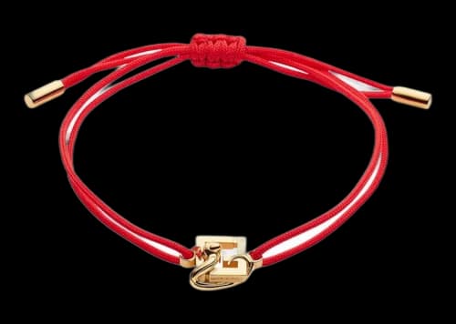 Fendi x FRGMT x Pokemon Ribbon Bracelet Red