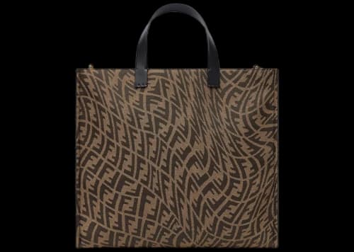 Fendi Shopper Tote Brown