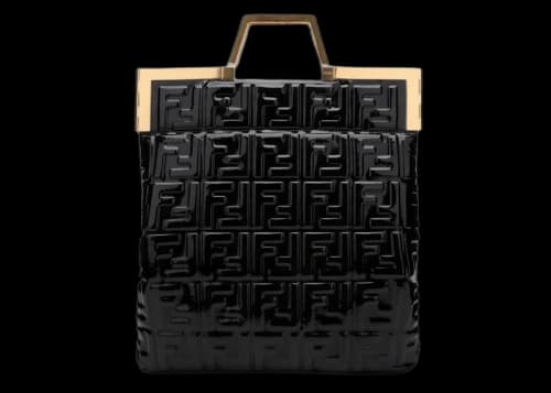 Fendi FF Logo Shopper Black