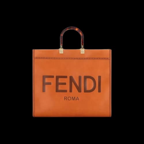 Fendi Sunshine Large Shopper Bag 'Bianco Ice/Oro'