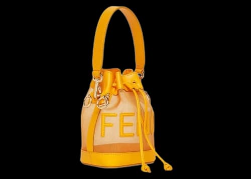 Fendi Mini Mon Tresor Bucket Bag Orange