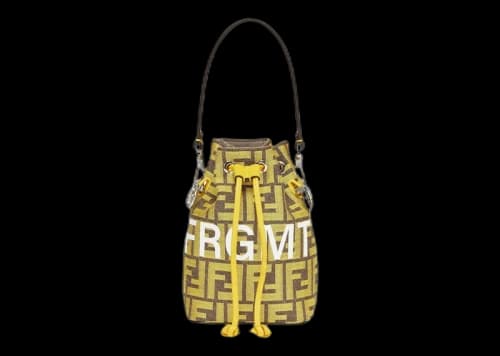 Fendi x FRGMT FF Fabric Mini Bag Mon Tresor Yellow