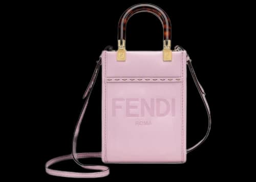 Fendi Mini Sunshine Shopper Pink