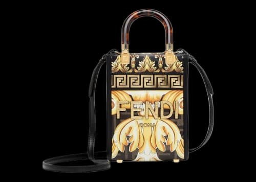 Fendi Fendace Mini Sunshine Shopper Black