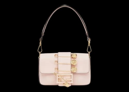 Fendi Fendace Brooch Mini Baguette Pink