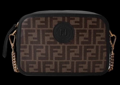 Fendi FF Motif Camera Bag Brown