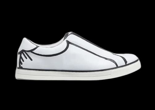 Fendi x Joshua Vides Leather Slip On White (Women's)
