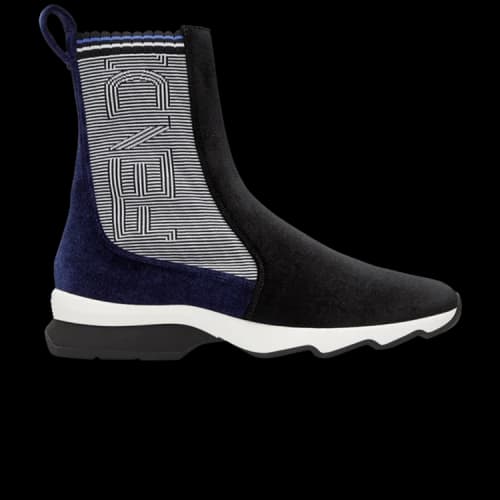 Fendi Sock Sneaker 'Logo Velvet' (Women's)