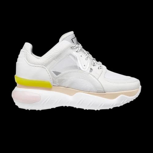 Fendi Platform Sneakers 'White Yellow Pink' (Women's)