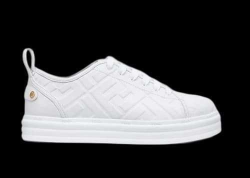 Fendi Leather Flatform White (Women's)