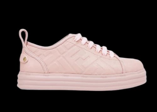 Fendi Leather Flatform Pink (Women's)