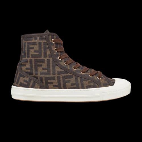 Fendi FF Motif Domino High 'Brown' (Women's)