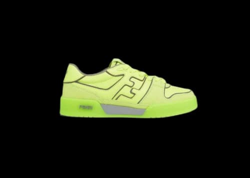 Fendi by Marc Jacobs Match Low-Tops Neon Yellow Leather