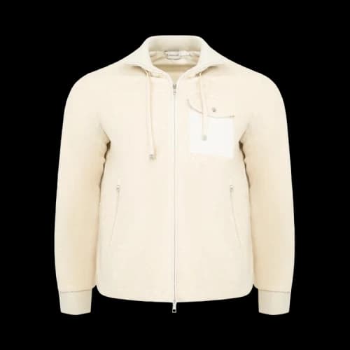Moncler Zip Up Cardigan 'Beige'
