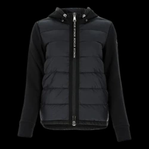 Moncler Cotton Blending Down Feather Jacket Female Black