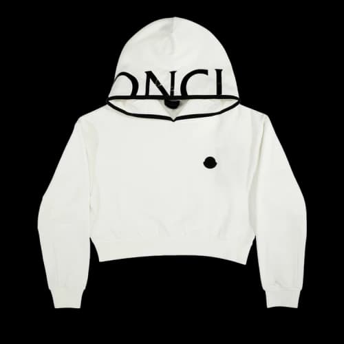 Moncler Maglia Con Cappuccio Hooded Sweatshirt 'White'
