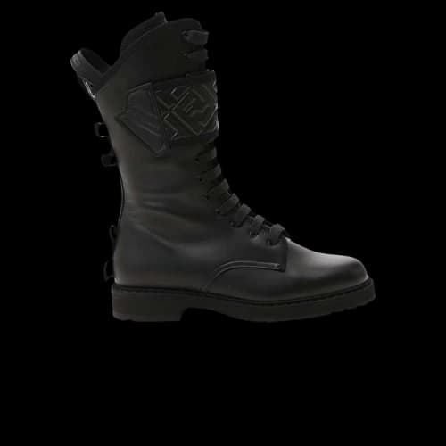 Fendi Leather Lace-Up Boot 'Black' (Women's)