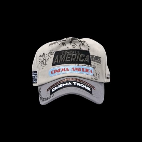Paly Hollywood Cinema Troisi 5 Panel Hat 'Light Grey'