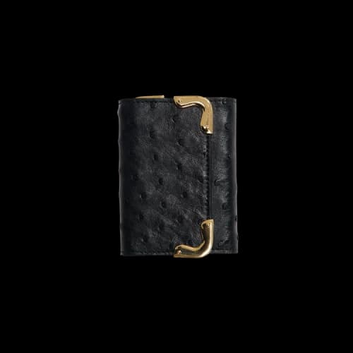 Paly Hollywood Ostrich Key Wallet 'Black'