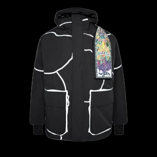 Who Decides War x Add Hooded Parka With Down Padding 'Black'
