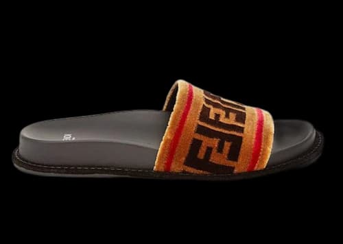 Fendi Weave Slide Light Brown (Women's)